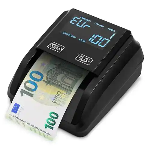Geldscheinprüfer und Geldzählmaschine 2in1 mit Touchscreen