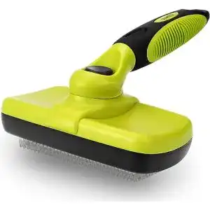 Zupfbürste für Hunde und Katzen von Pecute, selbstreinigend und ergonomisch
