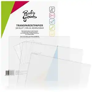 Transparentpapier Robin Goods 100 Blatt DIN A4 110g/m²