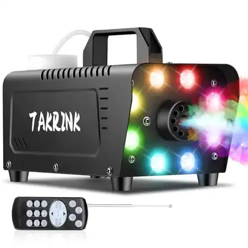 Nebelmaschine Takrink 900W mit RGB Lichteffekten und Fernbedienung