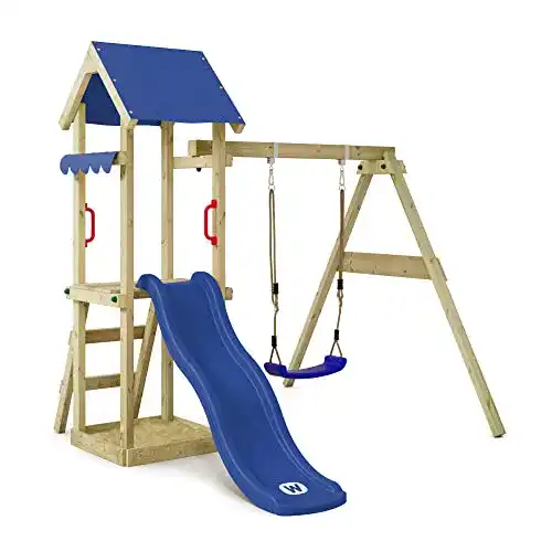 Wickey Klettergerüst TinyWave mit Schaukel und Sandkasten