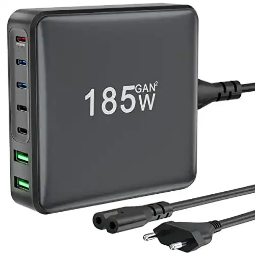 Awozie USB C Ladegerät 185W 7-Port GaN