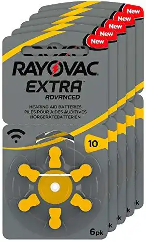 Rayovac Hörgerätebatterien 10 Extra Advanced im 5x6er Sparpack