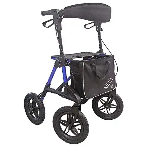 Fabacare Outdoor Rollator Silva mit Luftbereifung für bis 136 kg