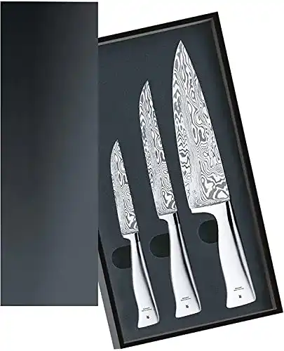 WMF Grand Gourmet Messerset 3-teilig aus Damaststahl