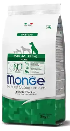 Monge Hundefutter Natural Superpremium Adult Rich mit Hühnerfleisch