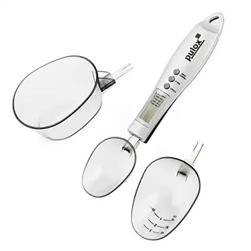 Löffelwaage Pulox PLW-100 mit drei Löffeln 25 ml, 45 ml und 180 ml