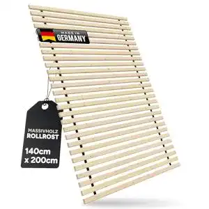 Rollrost 140×200 cm Tuga mit 28 Leisten für bis zu 300 kg