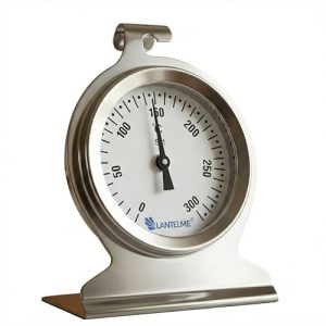 Backofenthermometer Lantelme aus Edelstahl bis 300°C mit Haken und Standfuß