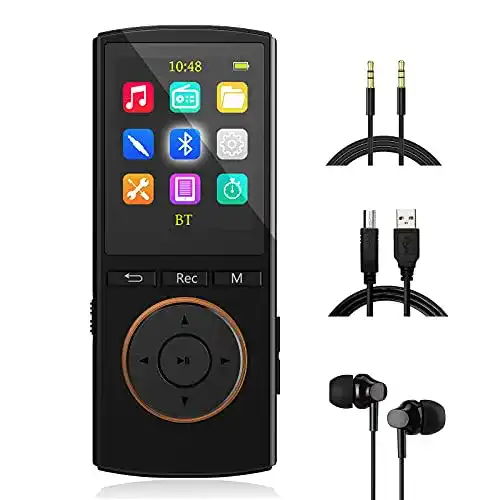 Bluetooth MP3 Player Musrun mit 32 GB Speicher und AUX-Eingang