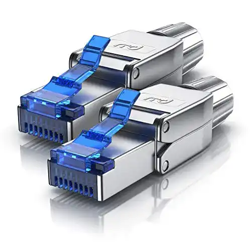 RJ45-Stecker für Netzwerkverbindungen, 2 Stück
