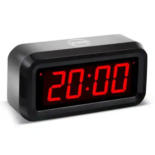 LED-Wecker Timegyro digitaler batteriebetriebener Wecker mit LED-Anzeige