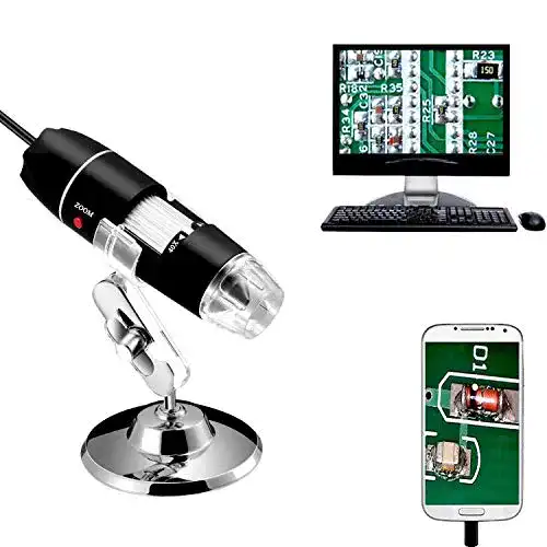 USB Mikroskop Jiusion mit 40-1000x Vergrößerung und 8 LEDs