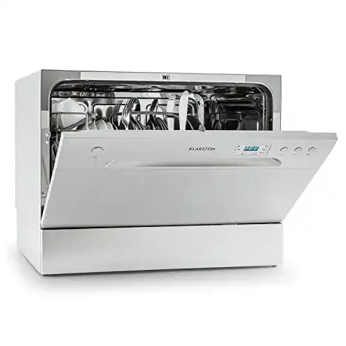 Klarstein Mini-Geschirrspüler 55 cm für 6 Gedecke, freistehend und leise
