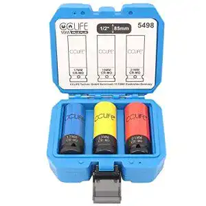 Schlagschrauber-Nüsse CCLIFE 3-teilig 1/2 Zoll