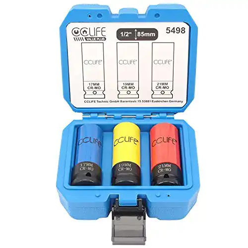 Schlagschrauber-Nüsse CCLIFE 3-teilig 1/2 Zoll