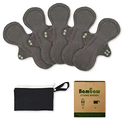 Waschbare Slipeinlagen von Bambaw mit Binden Tasche im Set