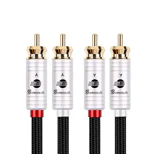 Cinch-Kabel BOAACOUSTIC JIB für HiFi-Systeme, 2x RCA auf 2x RCA