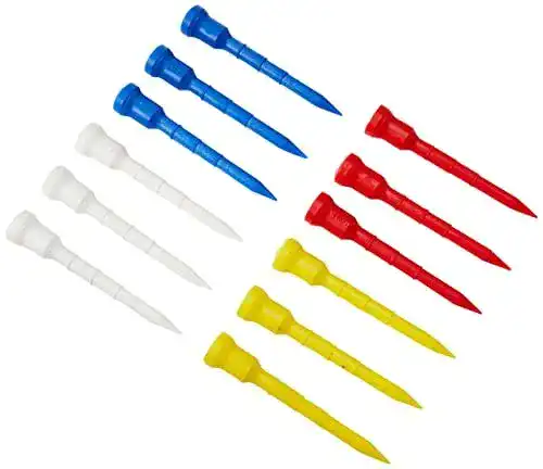 Golf Tees Longridge Lignum 82 mm 12 Stück Mehrfarbig