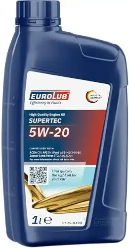 Motoröl 5W20 Eurolub Supertec SAE 5W-20, 1 Liter