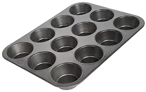 Muffinform Wenco 12er, Antihaft Backblech aus Karbonstahl