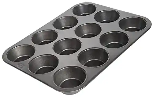 Muffinform Wenco 12er, Antihaft Backblech aus Karbonstahl