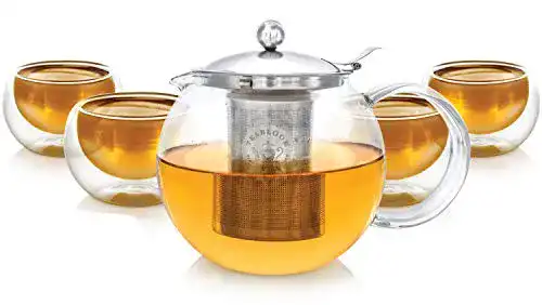 Teabloom Teeservice aus hitzebeständigem, bleifreiem Glas