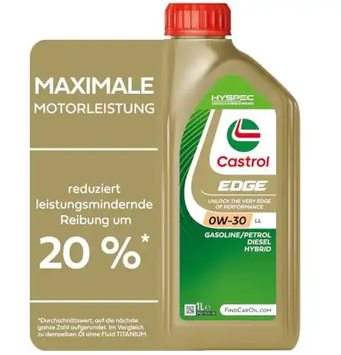 Motoröl 0W30 Castrol EDGE Longlife 1L für verschiedene Automarken