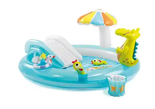 Planschbecken Intex 57129NP – Aufblasbares Bad Spielzentrum mit Krokodil-Design