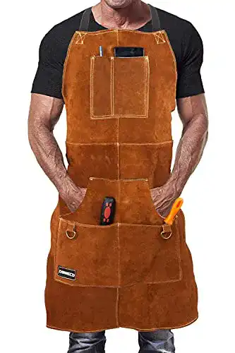 Grillschürze aus Leder von DIMWELD für Schweißer und Handwerker