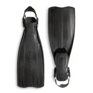 Cressi BG175038 Open Heel Tauchen Flossen in Schwarz, Größe XS/S (37/39)