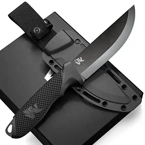 Wolfgangs-Messer Odenwolf W-Scandi Angelmesser mit feststehender Klinge