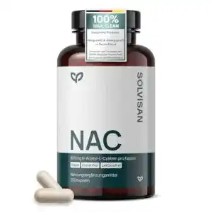 N-Acetylcystein Solvisan 800 mg Kapseln – 200 Stück – Vegan und Laborgeprüft