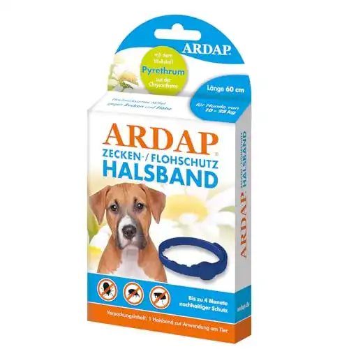 Zeckenhalsband für Hunde von ARDAP – Langzeitschutz bis 25 kg