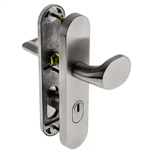 Schutzbeschlag ES1/WK2/RC2 für Wohnungstüren aus V2A Edelstahl