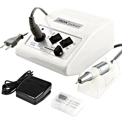 Maniküre-Pediküreset JSDA Profi elektrische Nagelfeile mit Zubehör