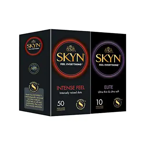 SKYN Intense Feel & Elite Kondome (60 Stück) Latexfreie Kondome