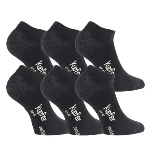 Bambussocken TippTexx 24 – 9 Paar Sneakersocken aus Bambus mit Kupferfasern