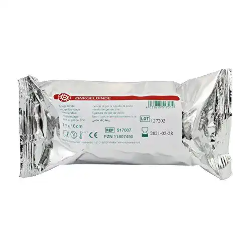 Zinkleimverband von Nobamed – Zinkgelbinde 10 cm x 7 m