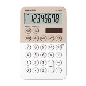 Sharp EL-760 R Taschenrechner mit 8-stelligem Display und Speicher