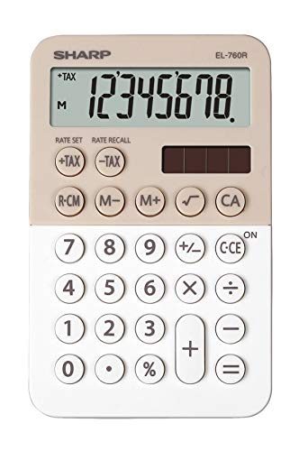 Sharp EL-760 R Taschenrechner mit 8-stelligem Display und Speicher