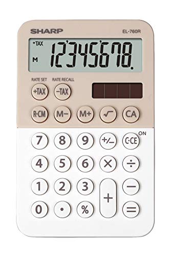 Sharp EL-760 R Taschenrechner mit 8-stelligem Display und Speicher