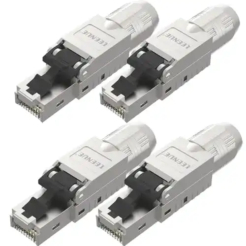 Leenue RJ45 Stecker Werkzeuglos CAT7 für LAN-Verbindungen
