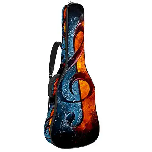 Gitarrenkoffer Bennigiry Gigbag für Akustik- und E-Gitarre