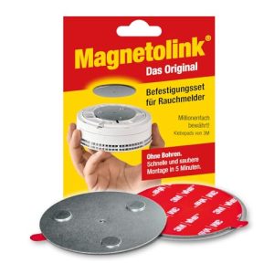 Rauchmelder Magnethalter Magnetolink – Magnetbefestigungsset für Rauchmelder