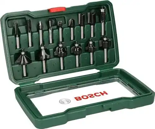 Fräser-Set Bosch Accessories 15-teilig Hartmetall für Holz