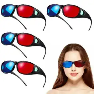 Brille für Farbenblinde Doitool 3D Anaglyphenbrille für Filme
