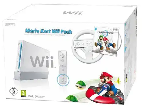 Spielekonsole Nintendo Wii Mario Kart Paket inklusive Mario