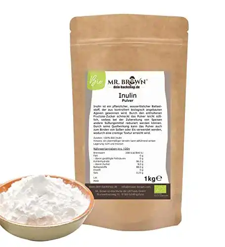 Inulin MR. Brown 1kg Bio – Natürlicher Ballaststoff aus kontrolliertem Anbau