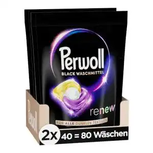 Perwoll Renew Caps Black Waschmittel 80 Wäschen (2 x 40)
